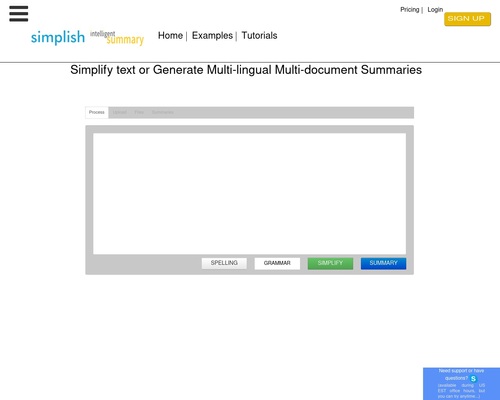 Multi-lingual Text Simplifying & Summarizing Tool