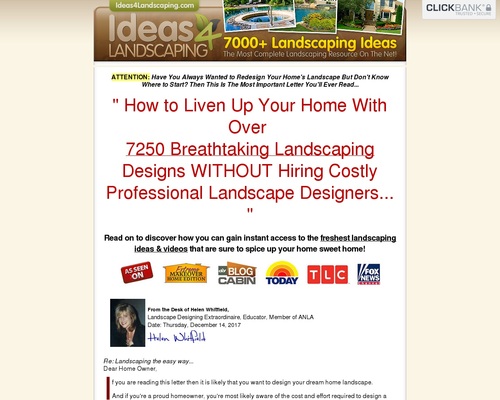 New Updates! 7250 Landscaping Recommendations – $56.77 Per Sale + 75% Comms